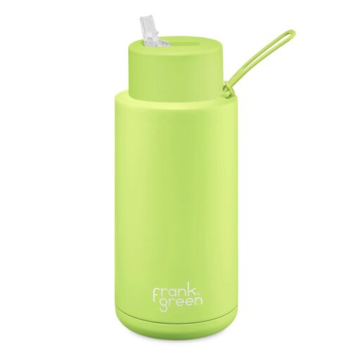 frank green 34oz Ceramic Reusable Bottle with Straw